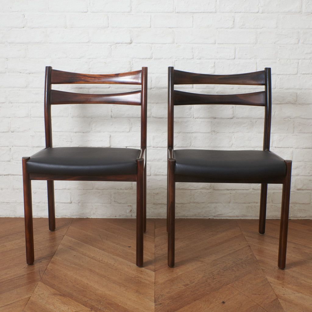 ダイニングチェア 2脚セット / 張替済