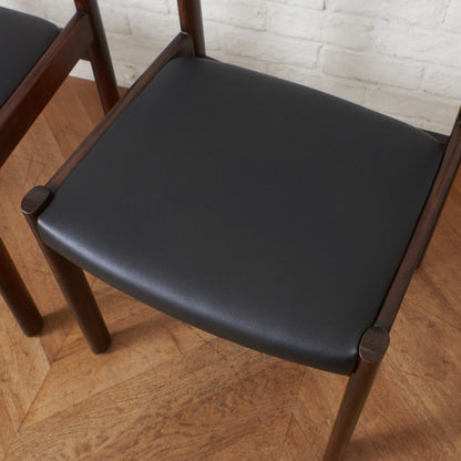 ダイニングチェア 2脚セット / 張替済