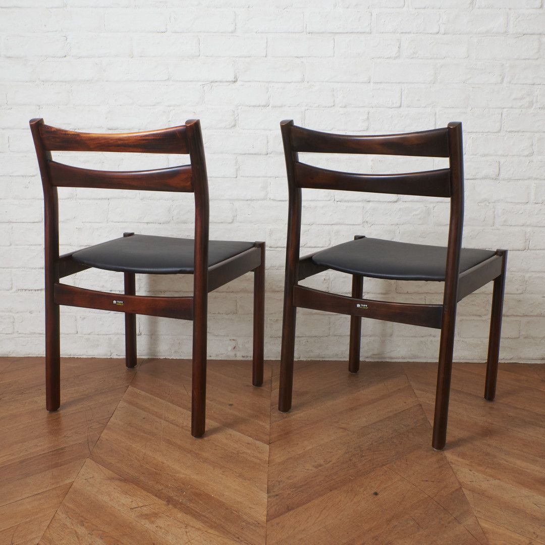 ダイニングチェア 2脚セット / 張替済