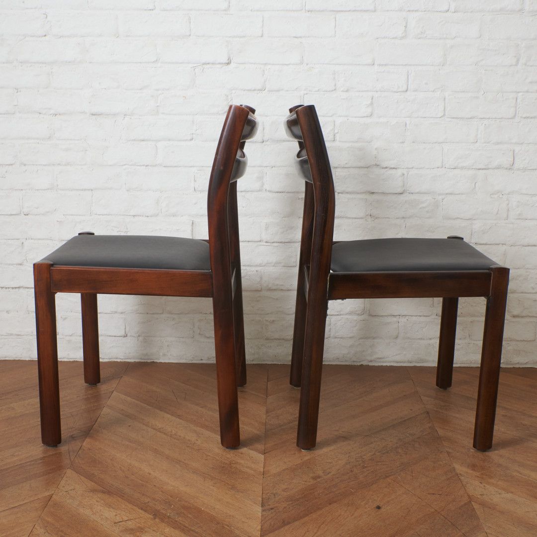 ダイニングチェア 2脚セット / 張替済