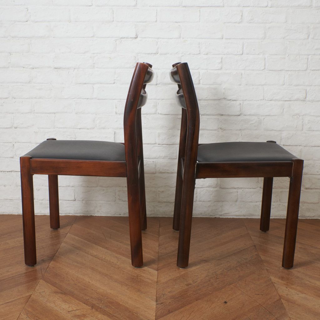 ダイニングチェア 2脚セット / 張替済