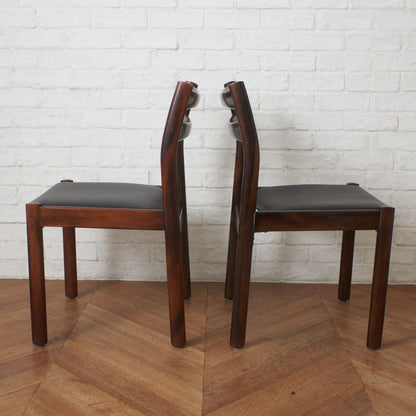 ダイニングチェア 2脚セット / 張替済