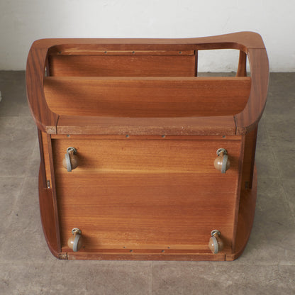 英国ヴィンテージ タイルトップ トロリー