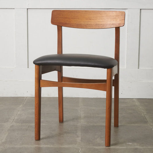 英国ヴィンテージ ダイニングチェア / 張替済