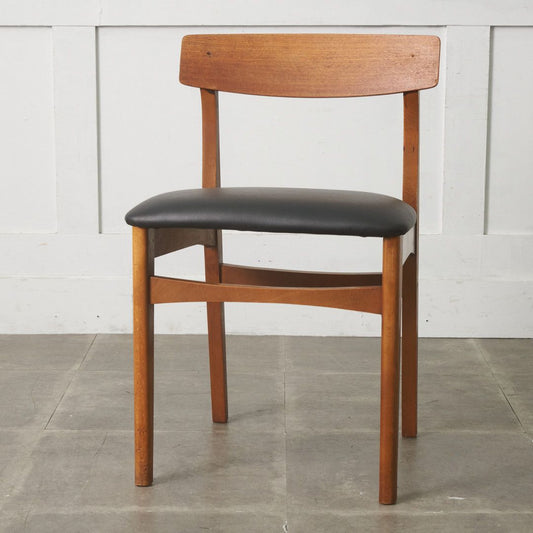 英国ヴィンテージ ダイニングチェア / 張替済