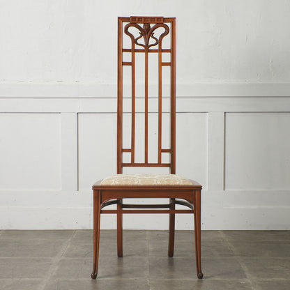 アールヌーボー ハイバックチェア / 張替済