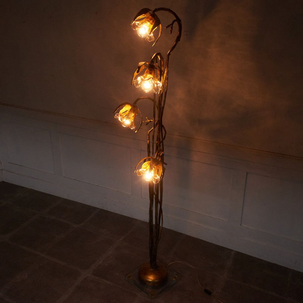 イタリアクラシック フラワーモチーフ フロアスタンド