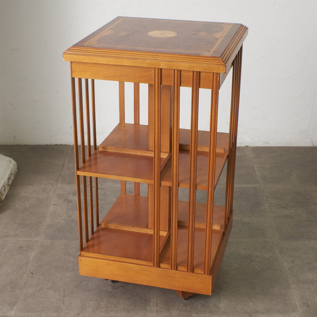 英国クラシック リボルビングブックケース