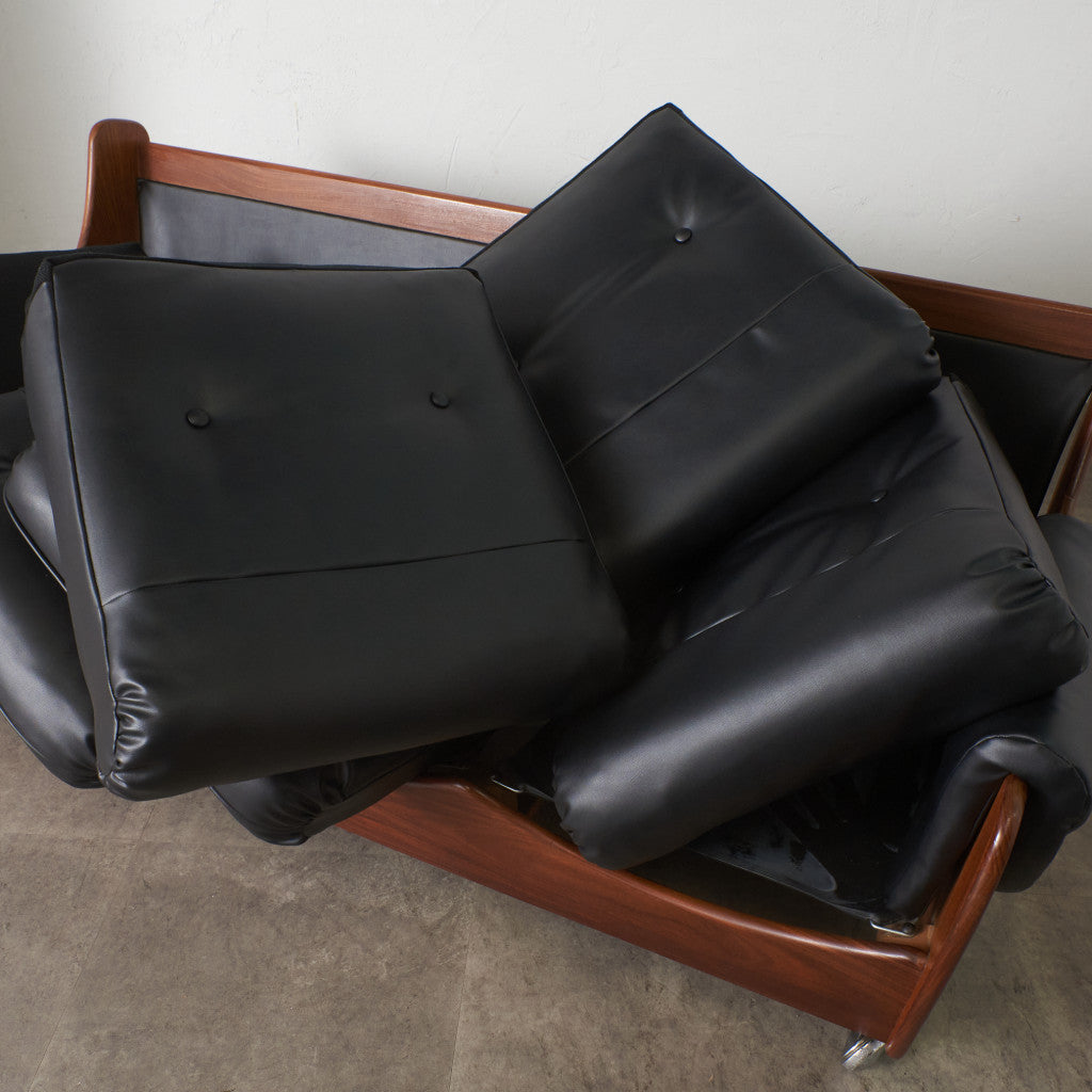 サドルシリーズ 3人掛けソファ / 張替済