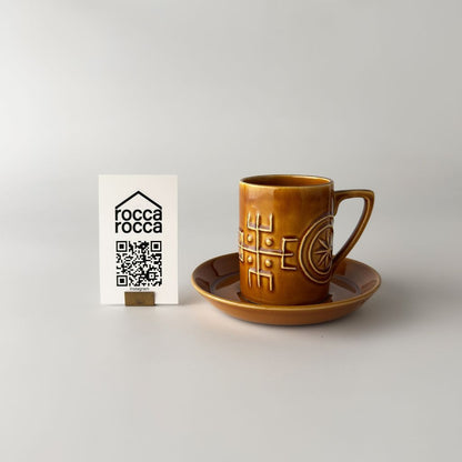 Totem トーテム カップ＆ソーサー ディープブラウン