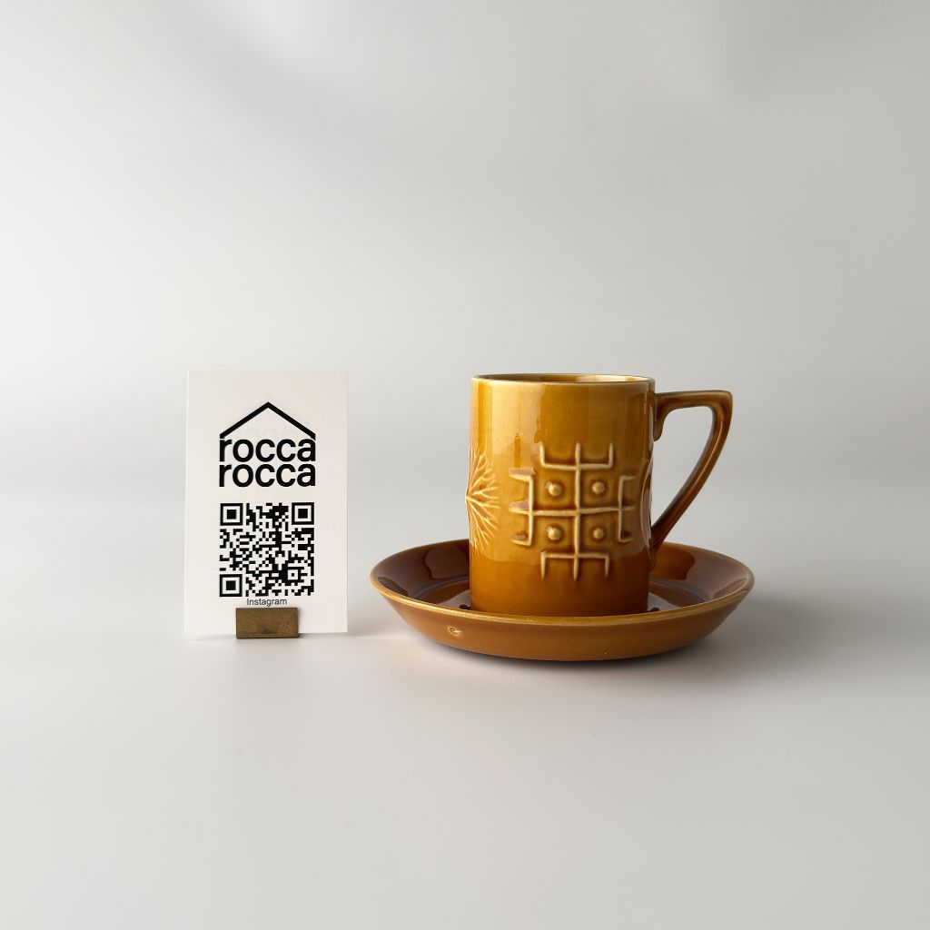 Totem トーテム カップ＆ソーサー ブラウン