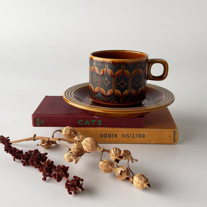 Heirloom エアルーム カップ&ソーサー Autumn brown