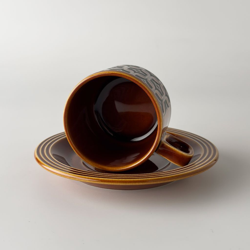 Heirloom エアルーム カップ&ソーサー Autumn brown