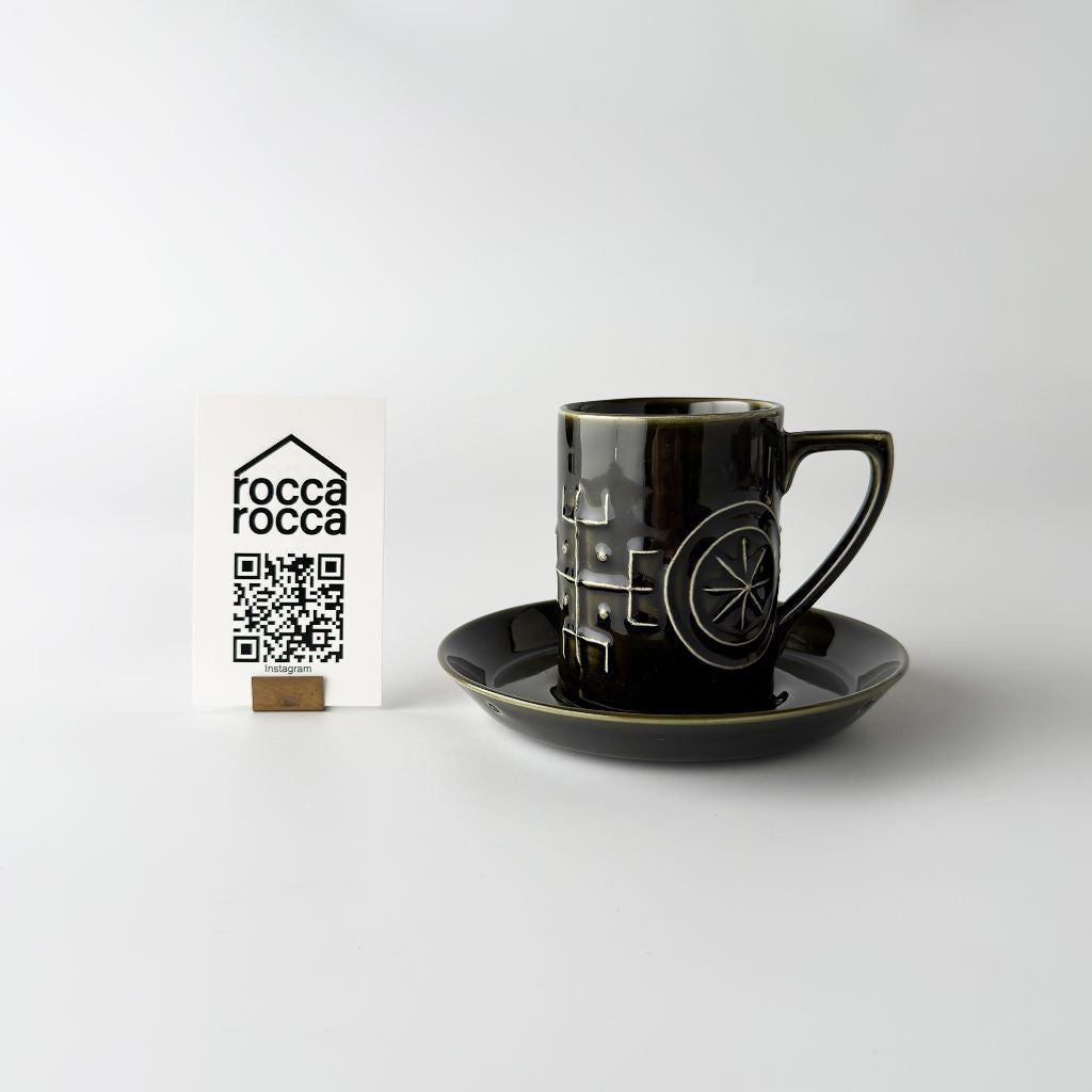 Totem トーテム カップ＆ソーサー ディープグリーン