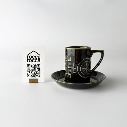 Totem トーテム カップ＆ソーサー ディープグリーン
