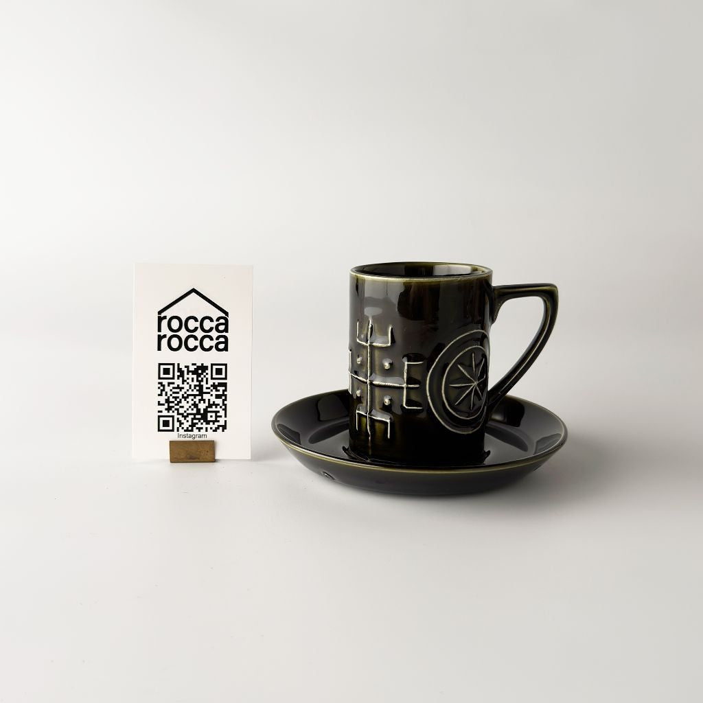 Totem トーテム カップ＆ソーサー ディープグリーン