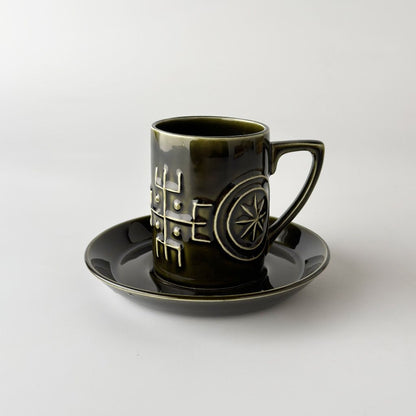 Totem トーテム カップ＆ソーサー ディープグリーン