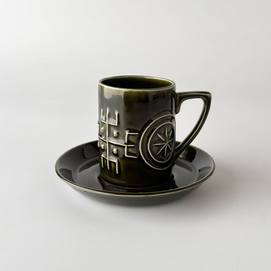 Totem トーテム カップ＆ソーサー ディープグリーン