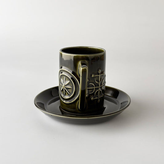 Totem トーテム カップ＆ソーサー ディープグリーン