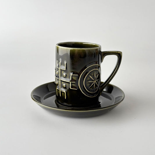 Totem トーテム カップ＆ソーサー ディープグリーン