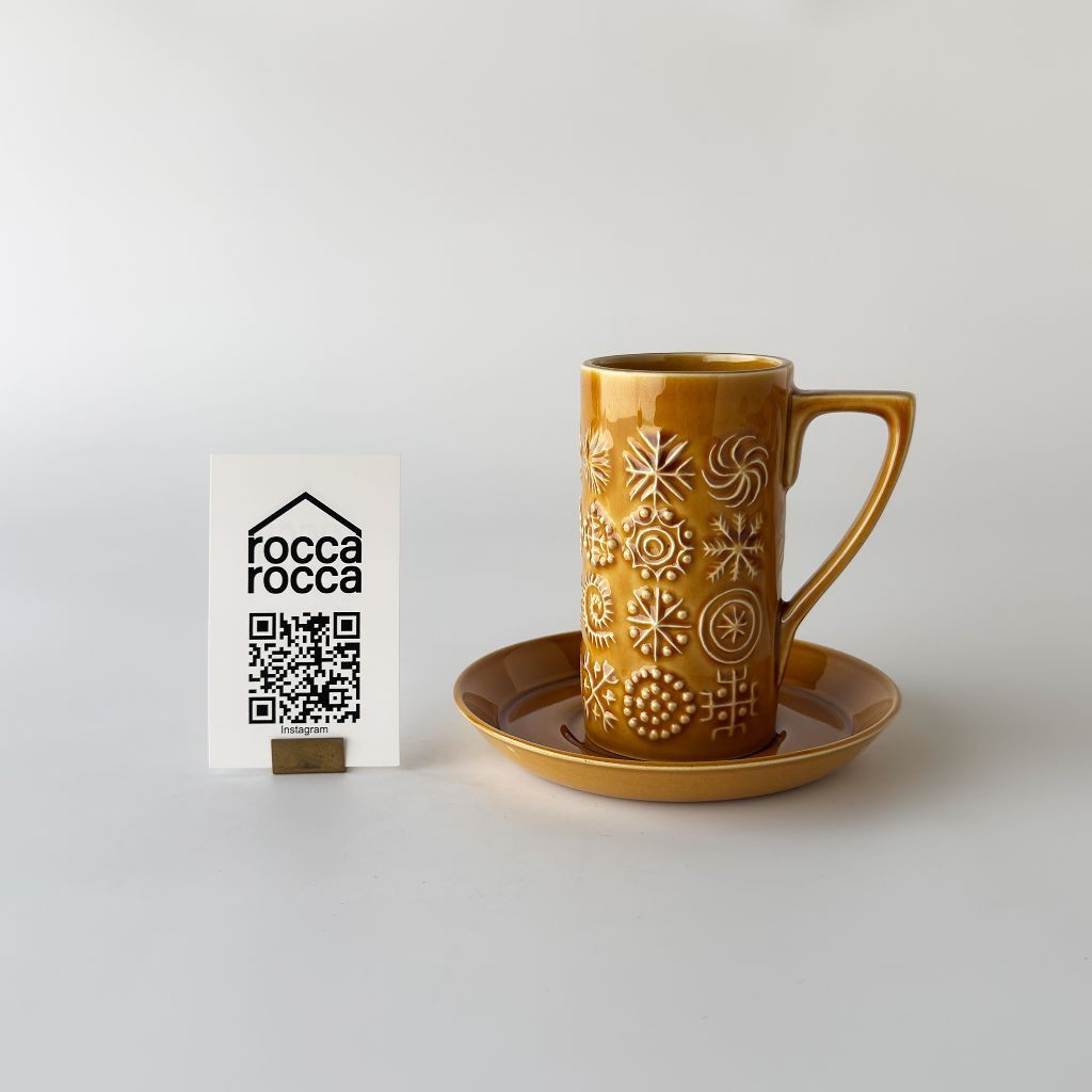 Totem トーテム カップ＆ソーサー トール ブラウン