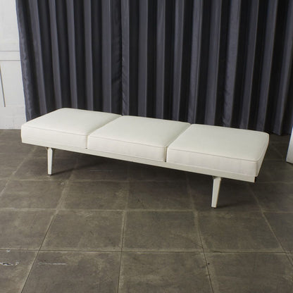 3人掛け ネルソン スチールフレーム モジュラーベンチ / 張替済