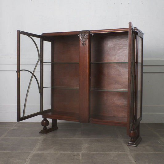 英国アンティーク ディスプレイ ガラスキャビネット