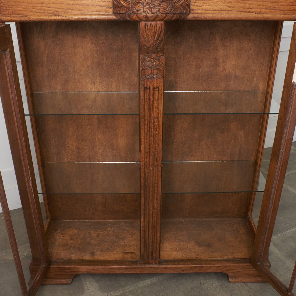 英国アンティーク ディスプレイ ガラスキャビネット