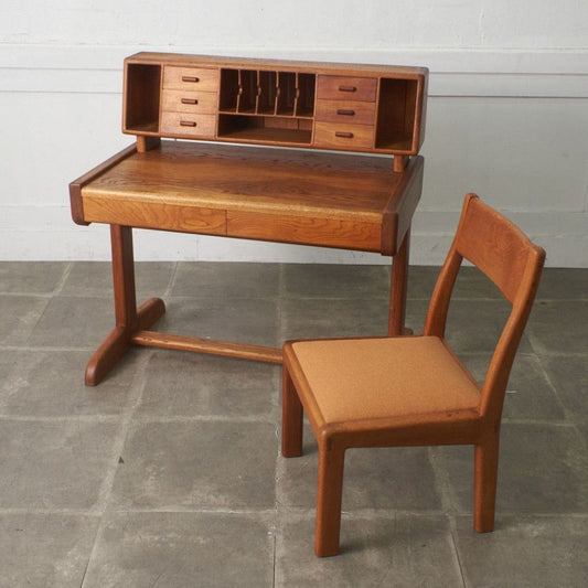 ジャパンヴィンテージ デスク & チェア / 張替済
