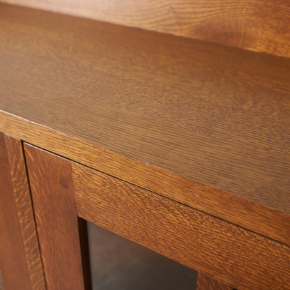 ミッションスタイル ガラスキャビネット