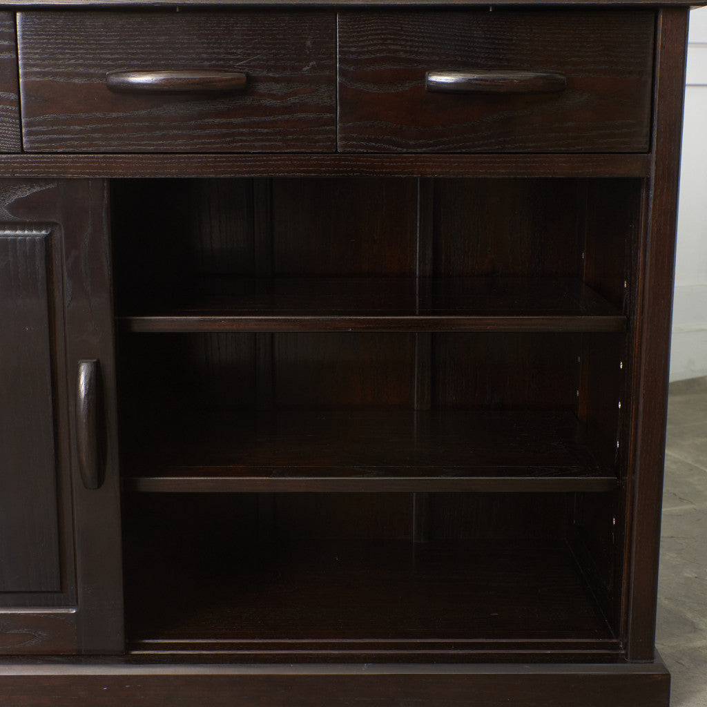 欅材 カウンター 150