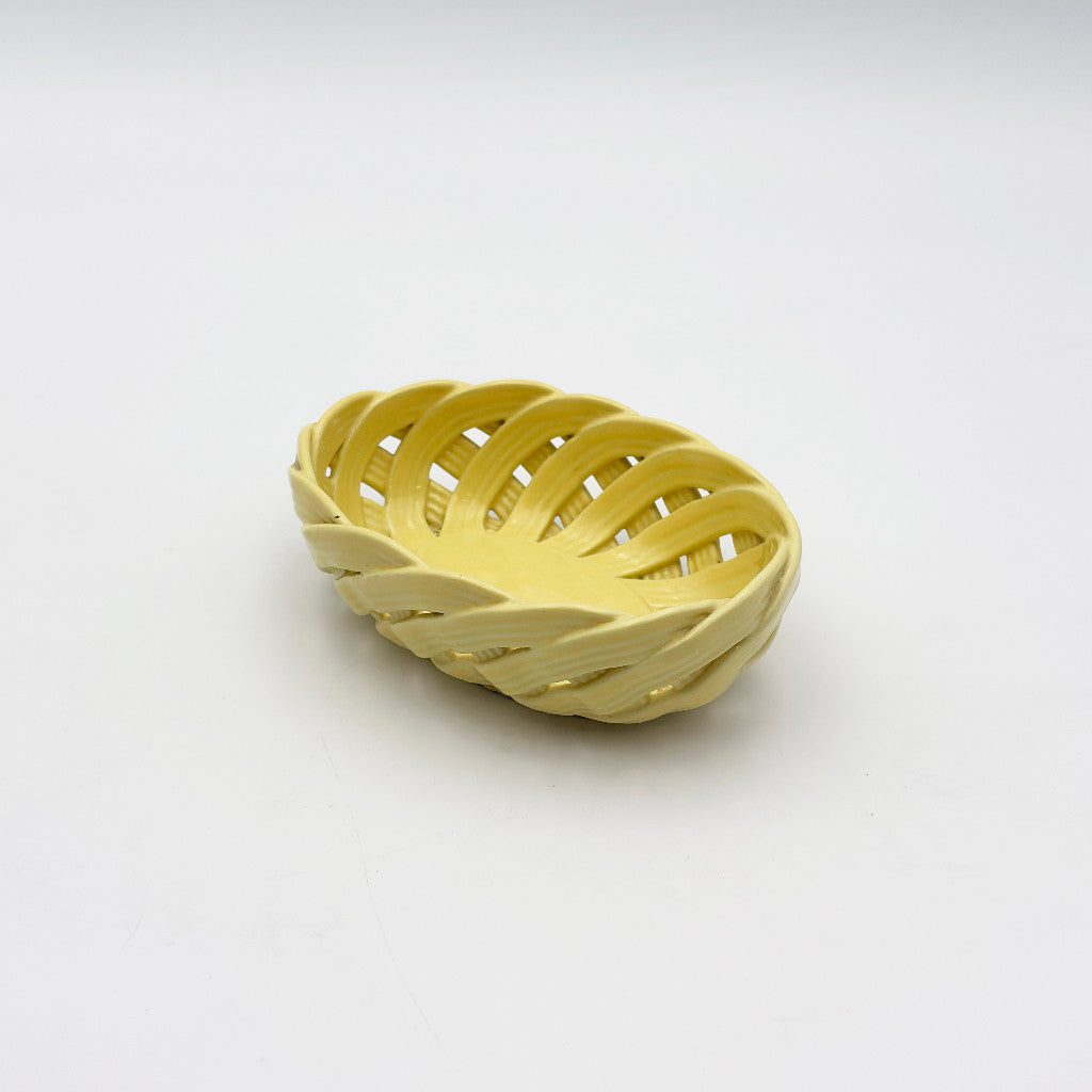 イタリア製 ヴィンテージ セラミックバスケット