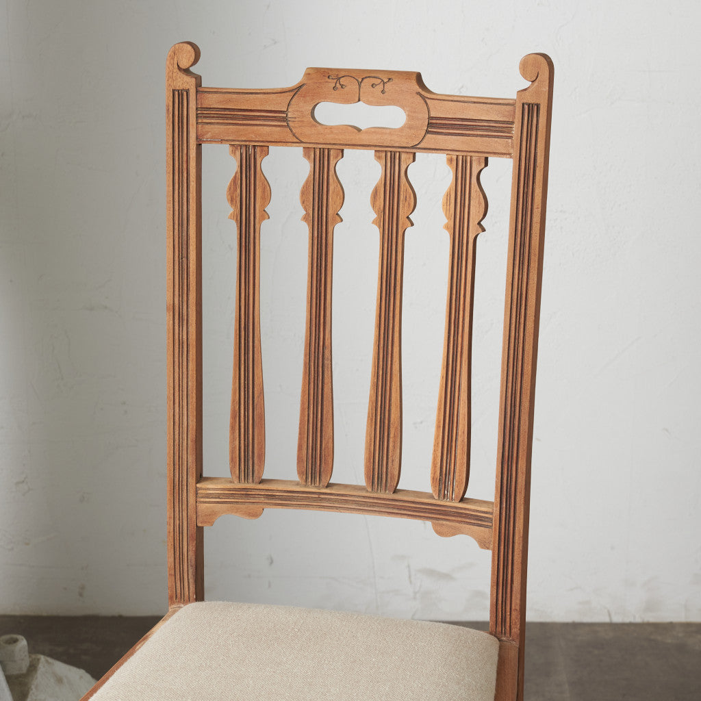 ストリップド加工 ダイニングチェア 2脚セット / 張替済