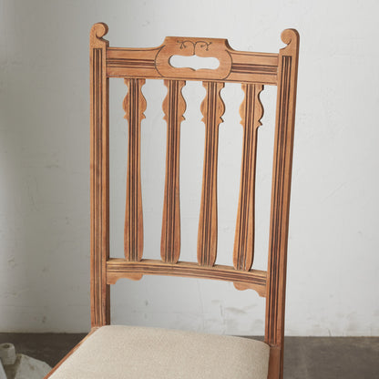 ストリップド加工 ダイニングチェア 2脚セット / 張替済