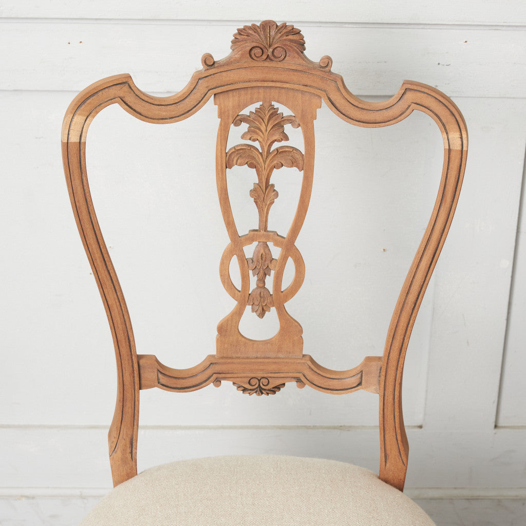 ストリップド加工 ダイニングチェア 4脚セット / 張替済