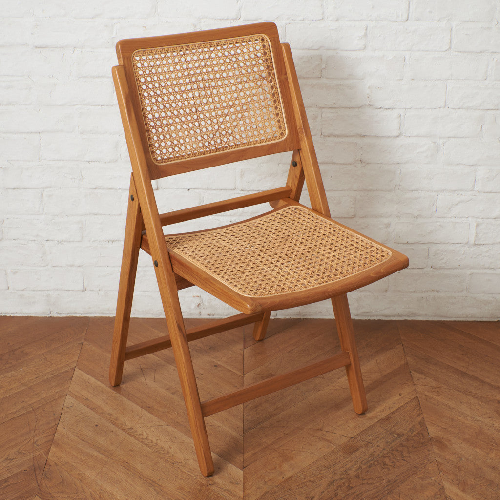 ラタン編み フォールディングチェア