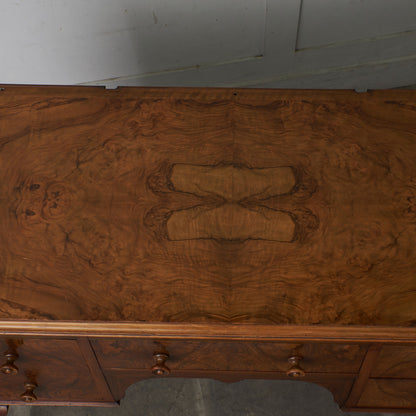 アンティーク ウォールナット材 両袖デスク