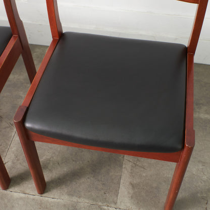 BRASILEIRA ダイニングチェア 4脚セット/ 張替済