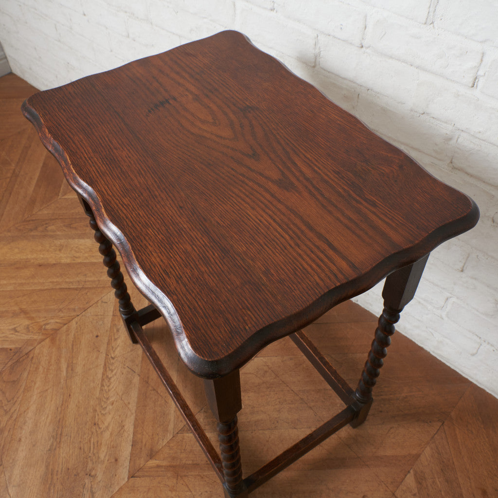 英国アンティーク オーク材 サイドテーブル