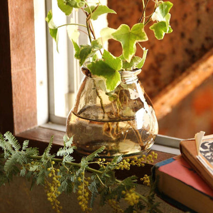 リサイクルガラス フラワーベース CERO ブラウン