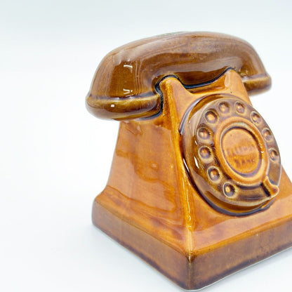 英国ヴィンテージ 電話型 ピギーバンク 貯金箱