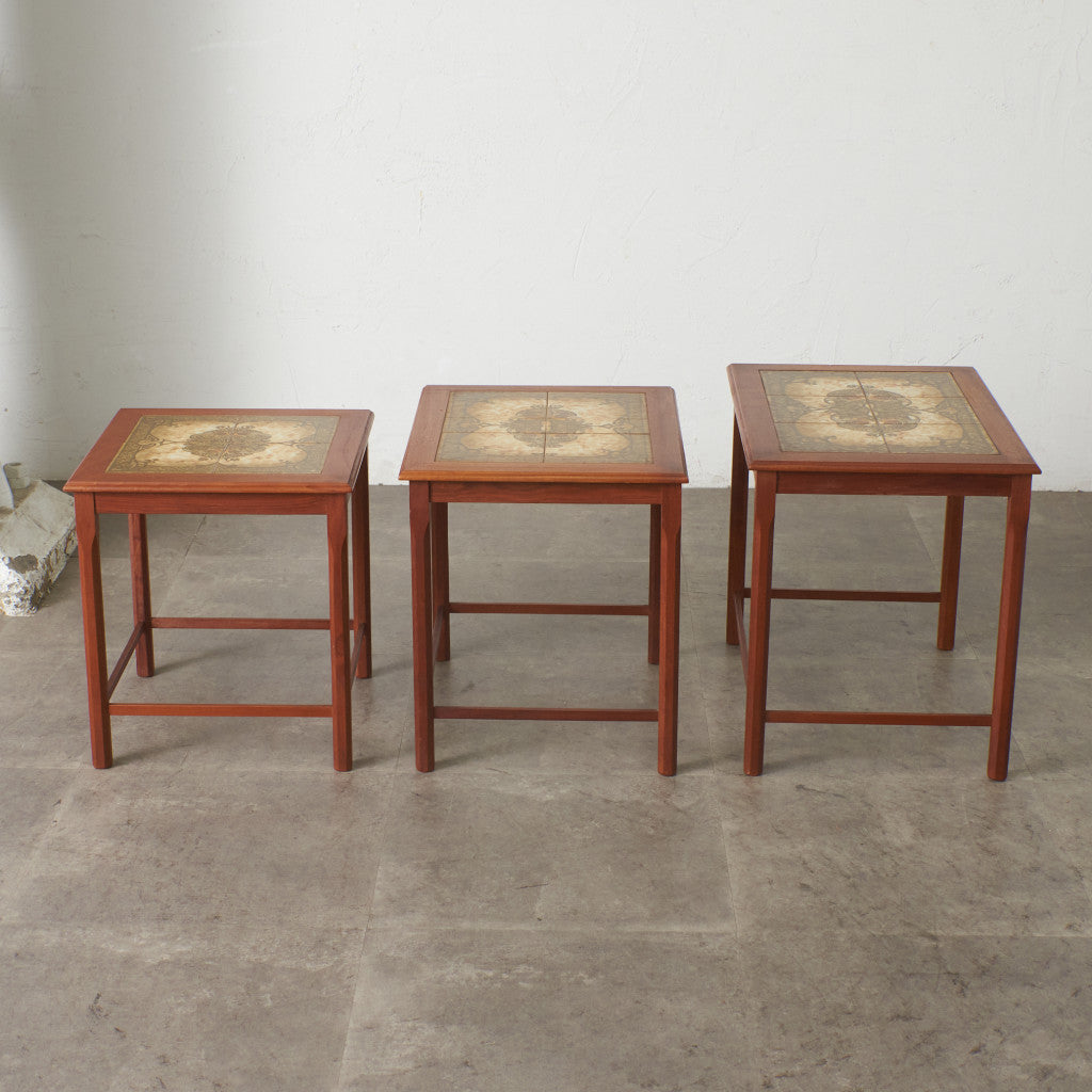 デンマーク TOFTEN タイルトップ ネストテーブル