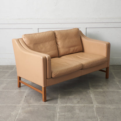 ETON 本革張り 2人掛けソファ