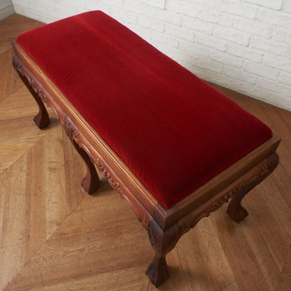 英国クラシック スツール / 張替済