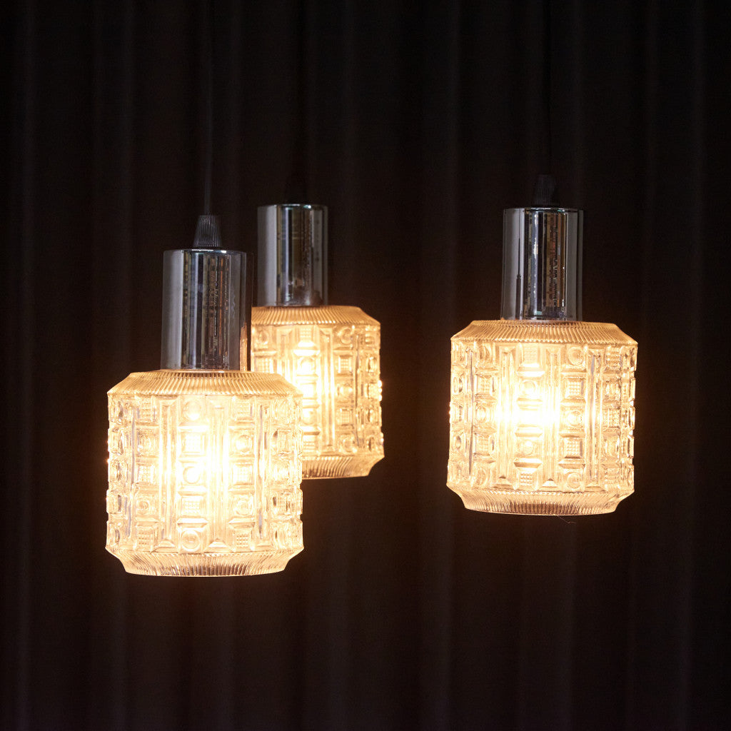 英国ヴィンテージ ガラスシェード ペンダントライト