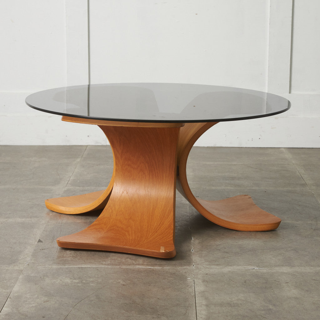 ヴィンテージ ガラストップ センターテーブル