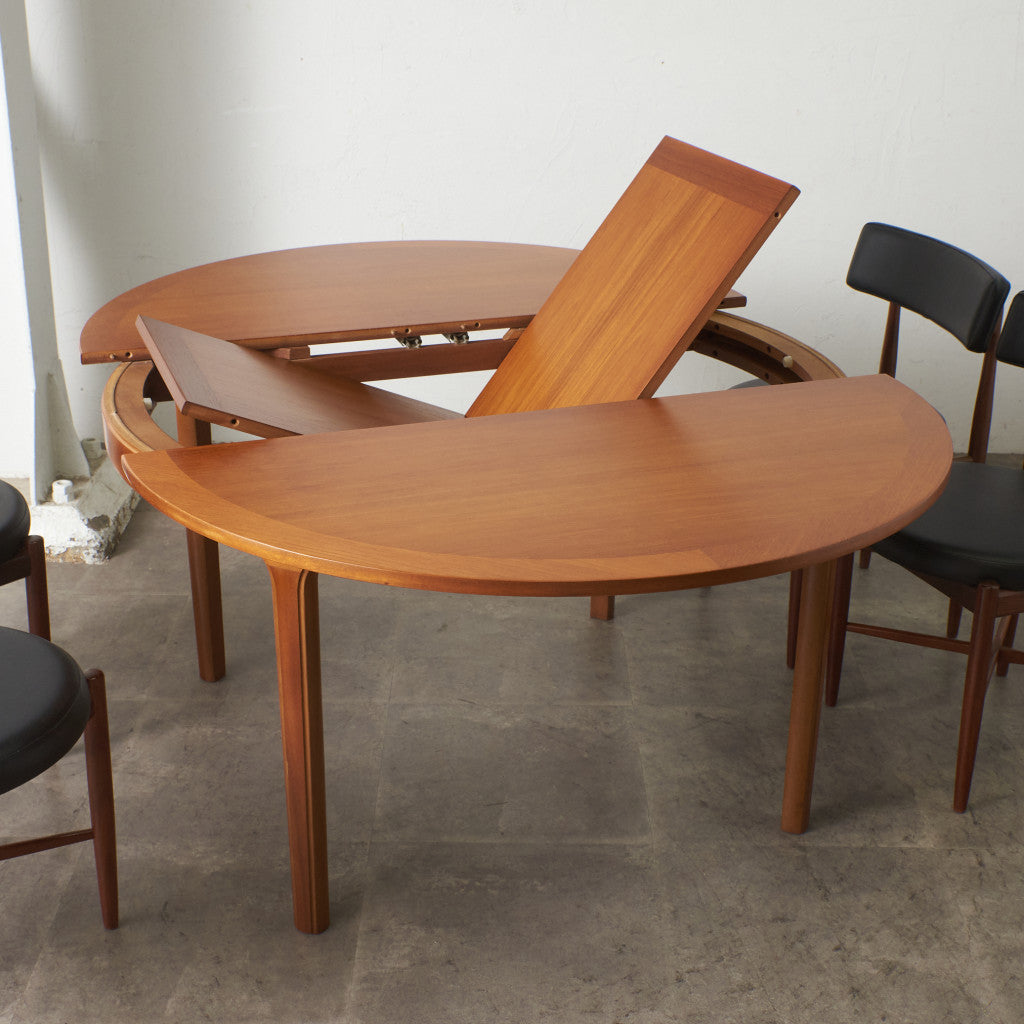 エクステンション ラウンド ダイニングテーブル