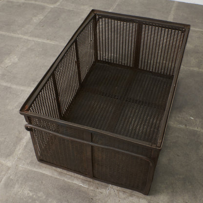 ヴィンテージ メタル メッシュバスケット