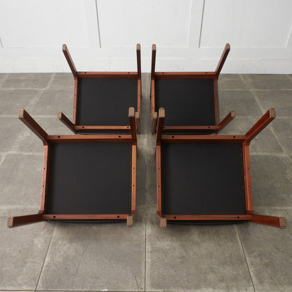 BRASILEIRA ダイニングチェア 4脚セット/ 張替済