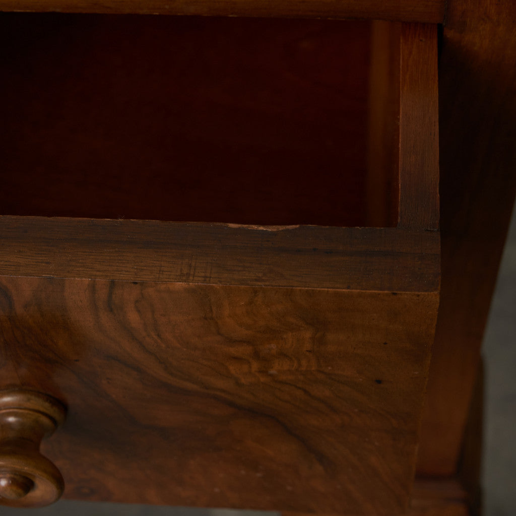 アンティーク ウォールナット材 両袖デスク